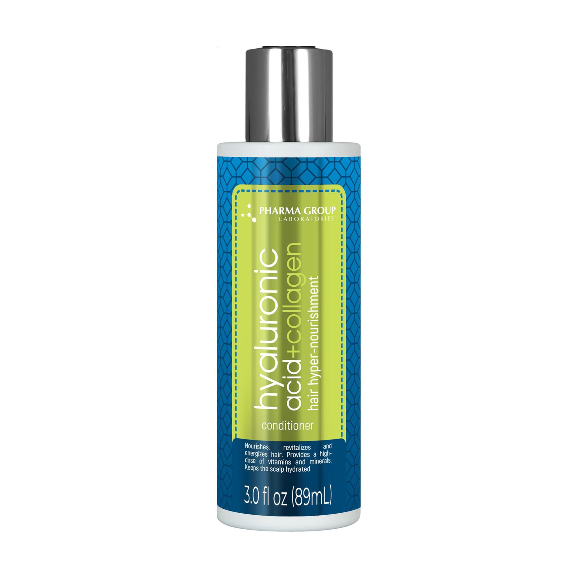Бальзам для волосся PHARMA GROUP Laboratories Hyaluronic Acid + Collagen Гіперживлення від коренів до кінчиків, 89 мл
